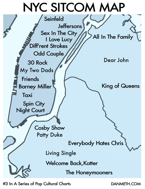 NYC Sitcom map